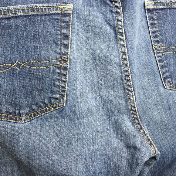 Lucky Brand Mens 361 Vintage Straight Fit Blue Jeans size 40x32 Italian Denim - Picture 10 of 11